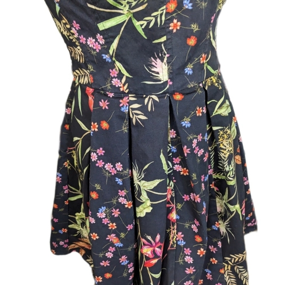French Connection Women's Dress Floral Batik Japanese Design Size 6 - Picture 8 of 14